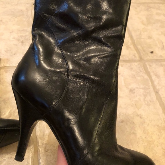 Nine West Black Above Ankle Heeled Boots - Picture 5 of 8
